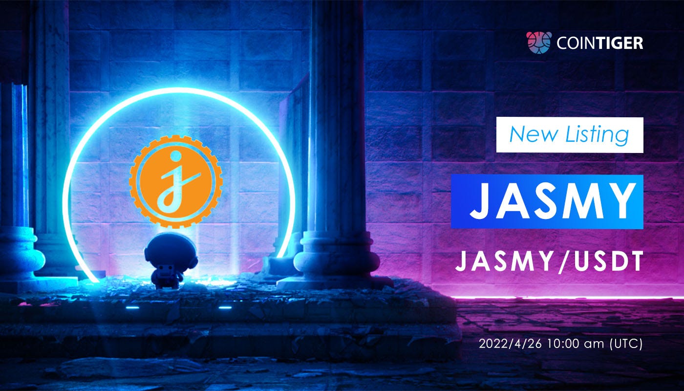 JASMY Will be Available on CoinTiger on 26 April. | by CoinTiger |  CoinTiger | Medium
