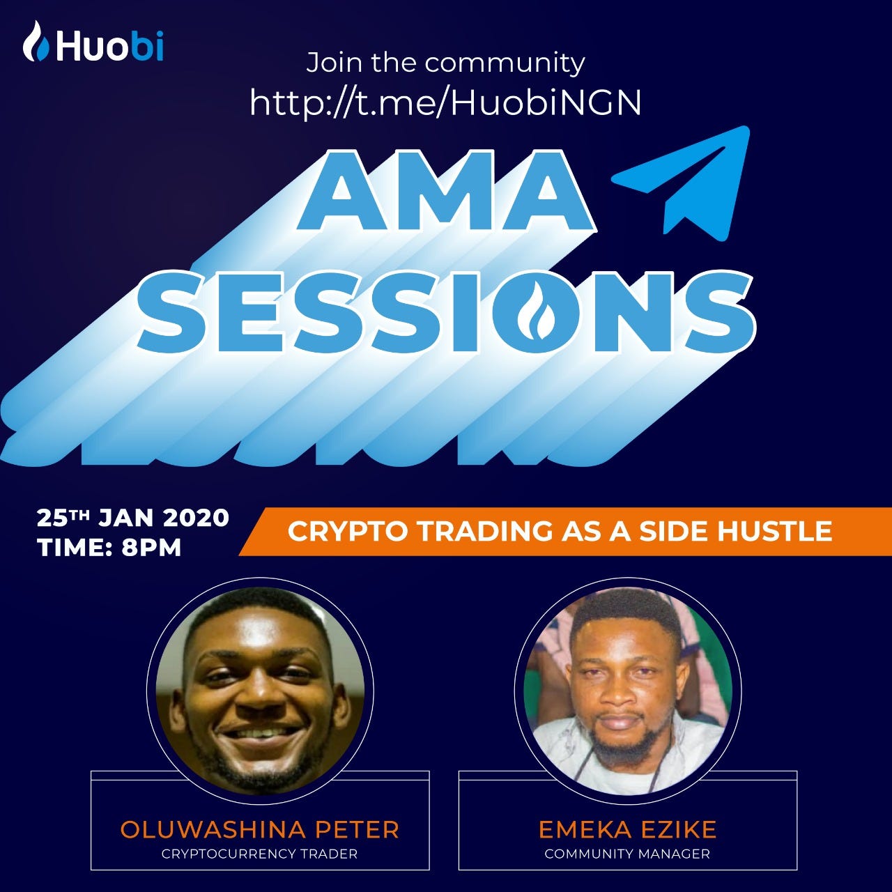 Huobi Nigeria AMA Session on Crypto as a Side Hustle with Oluwashina Peter  | by Huobi Africa | Medium