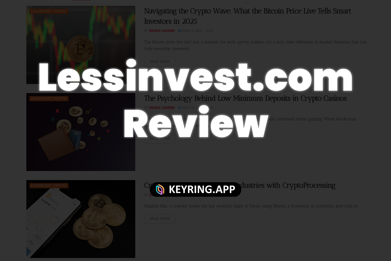 Lessinvest.com Crypto Review: Where to Find Reliable Info Sources | by  Antony Threecores | Medium