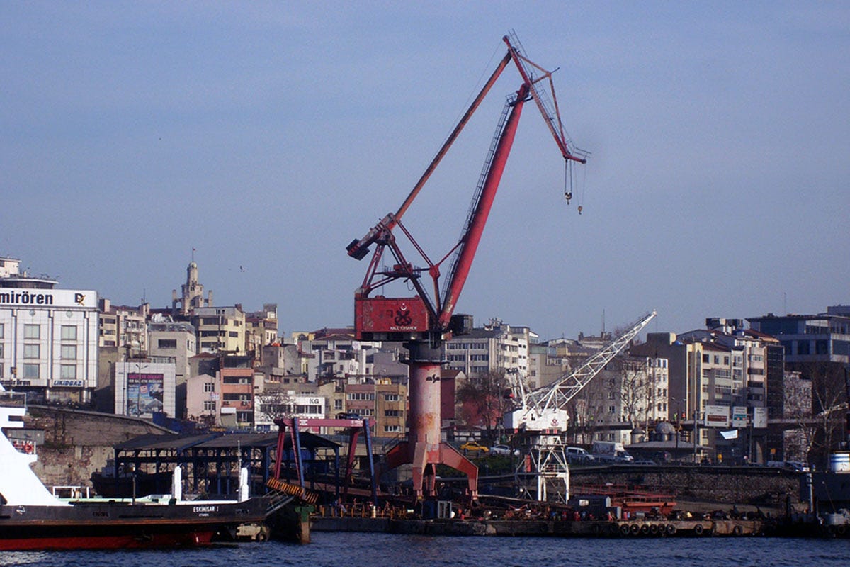 Haliç Tersanesi (Golden Horn Shipyards) was built in 1455 (source: Wikimedia, 2012)
