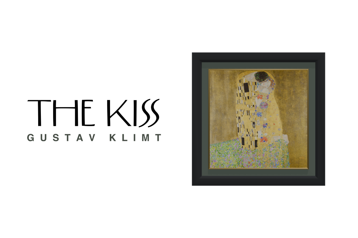 Gustav Klimt 【The Kiss】 複製画 クリムト The Kiss ジクレーキャンバス複製画