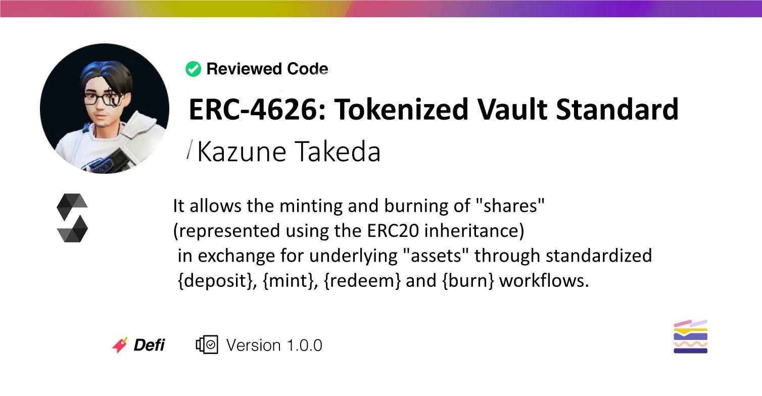 ERC-4626: Tokenized Vault Standard Smart Contract Module in Bunzz | by  Bunzz Dev | Medium