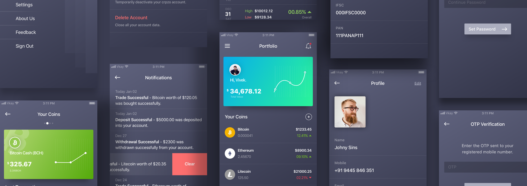 Designing a Crypto Wallet App (Concept) | by Vivek Karthikeyan | Muzli -  Design Inspiration
