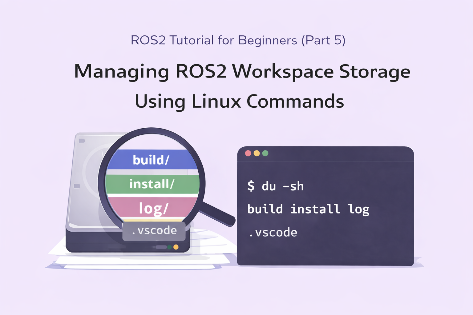 Manage ROS2 Workspace Storage Using Linux | Medium