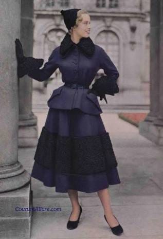 DIOR's NEW LOOK  19401950. A Post War Turning Point in Fashion | by  Simran Hanspal | Medium