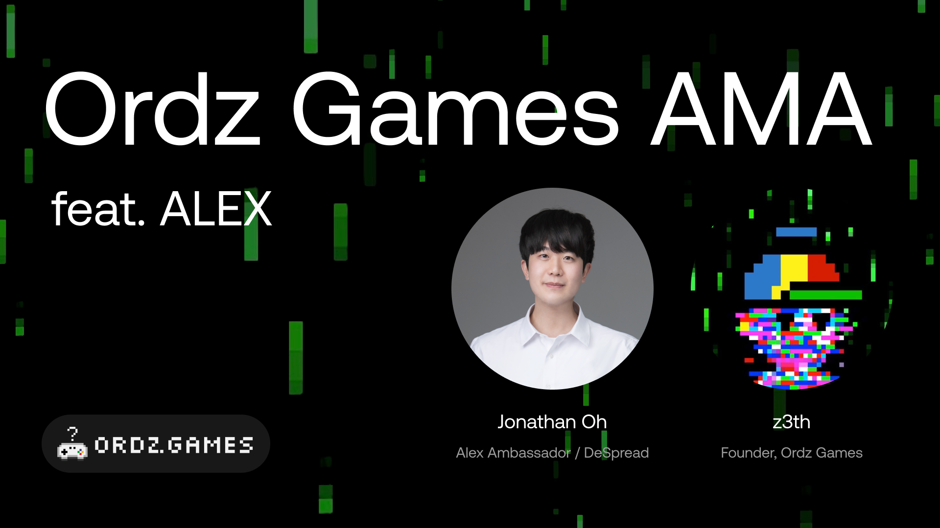 AMA】ALEX x Ordz Games まとめ. Ordz Gamesに関するハイクオリティー質疑応答セッション | by ALEX Japan  | ALEX 日本公式ブログ | Medium