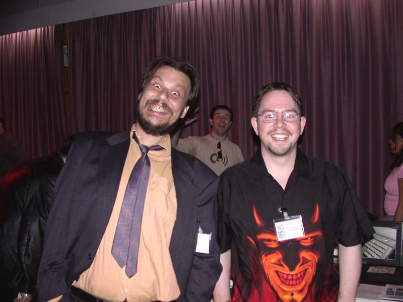 A proper, legit genius.. The guy on the (our) left is a proper
