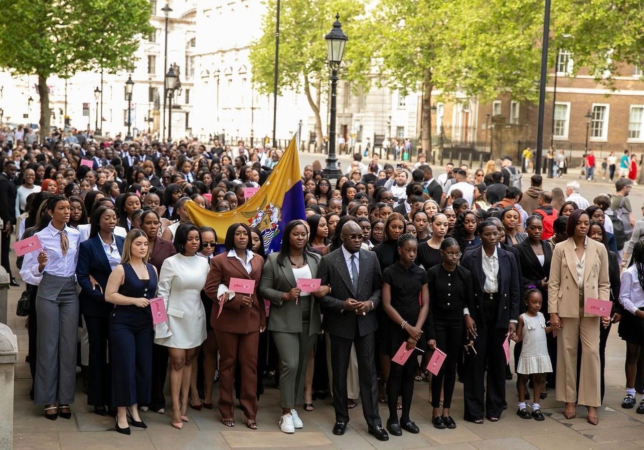 An Account of How a 22-Year-Old Felt Making History As Pastor Tobi Adegboyega Led a March to Downing Street for 2000 Women | by Guylene Writes | Medium