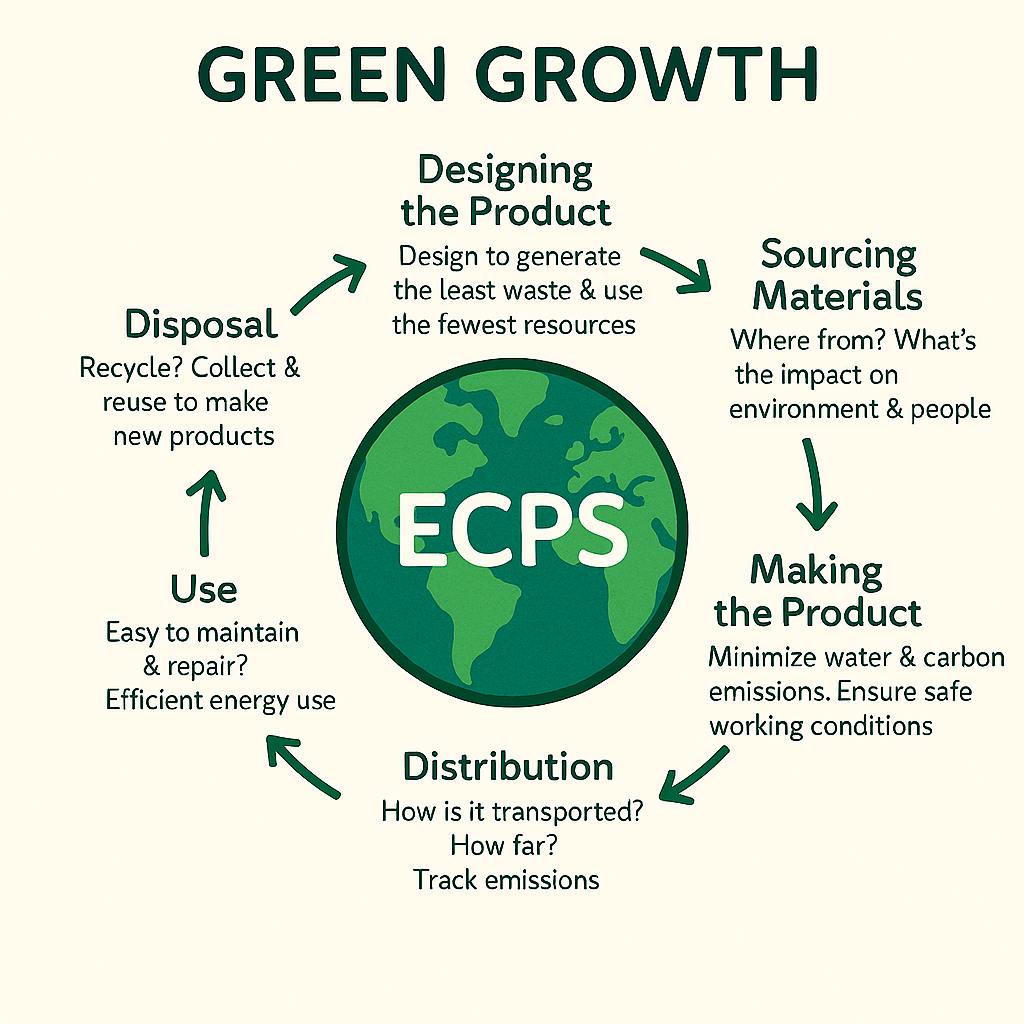 Is Green Growth Possible? Why we need an Earth‑Compatible Product Standard  (ECPS) | by Dr. Sahas Rathi | Jan, 2026 | Medium, image size:1024x1024