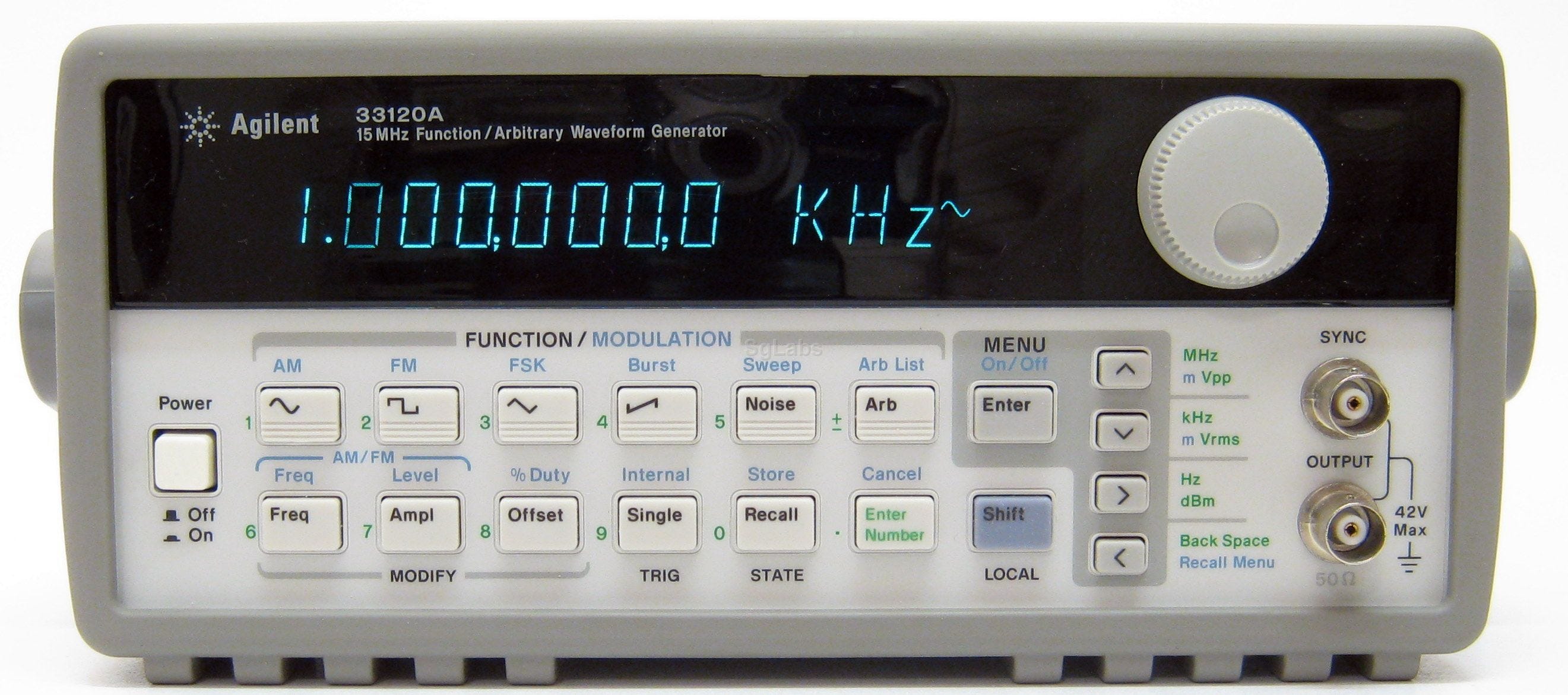 Agilent 33120A Interface. The Agilent 33120A is a common waveform