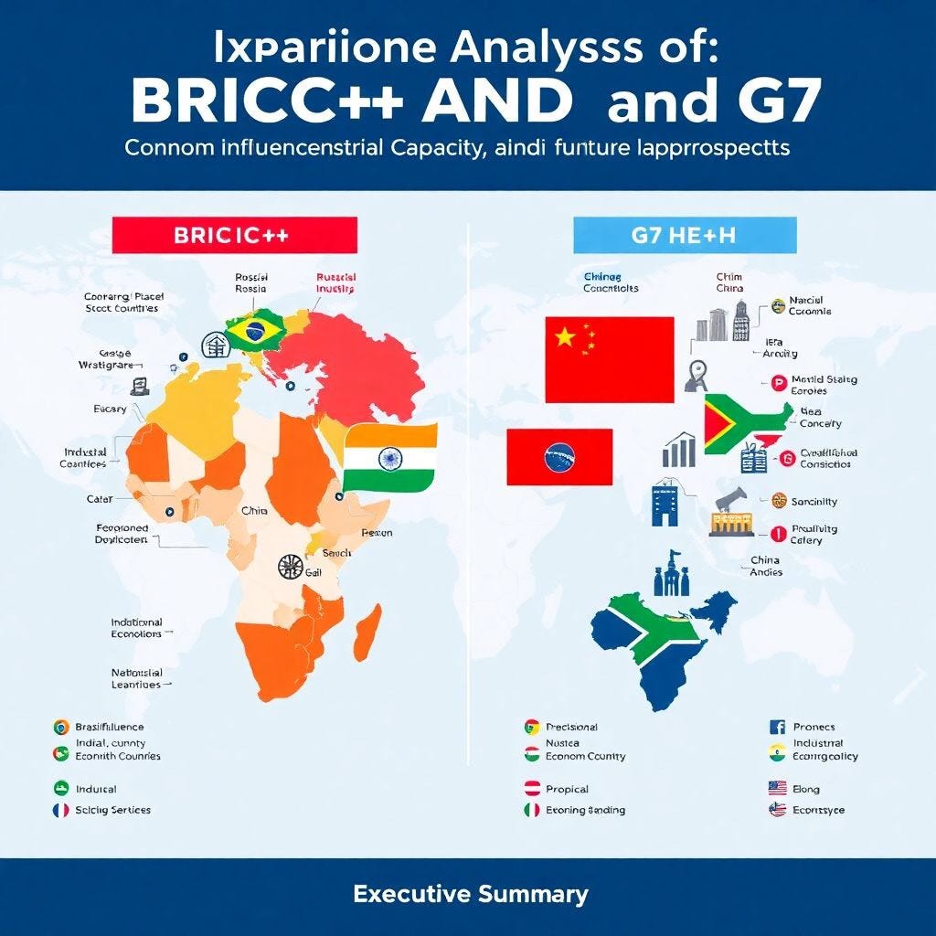 Comparative Analysis of BRICS+ and G7: Economic Influence