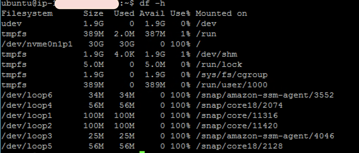 Fast Way to Fix AWS EC2 Instance Error: “No space left on