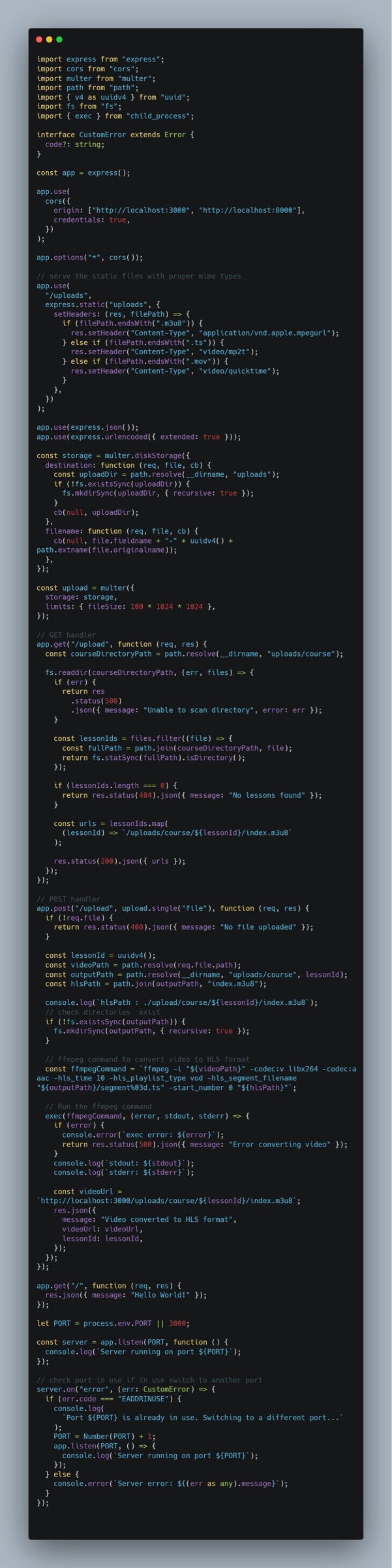 Complete Guide to Next.js and Express Video Streaming using HSTS (with code  example) 🚀 | by Paudelronish | Medium