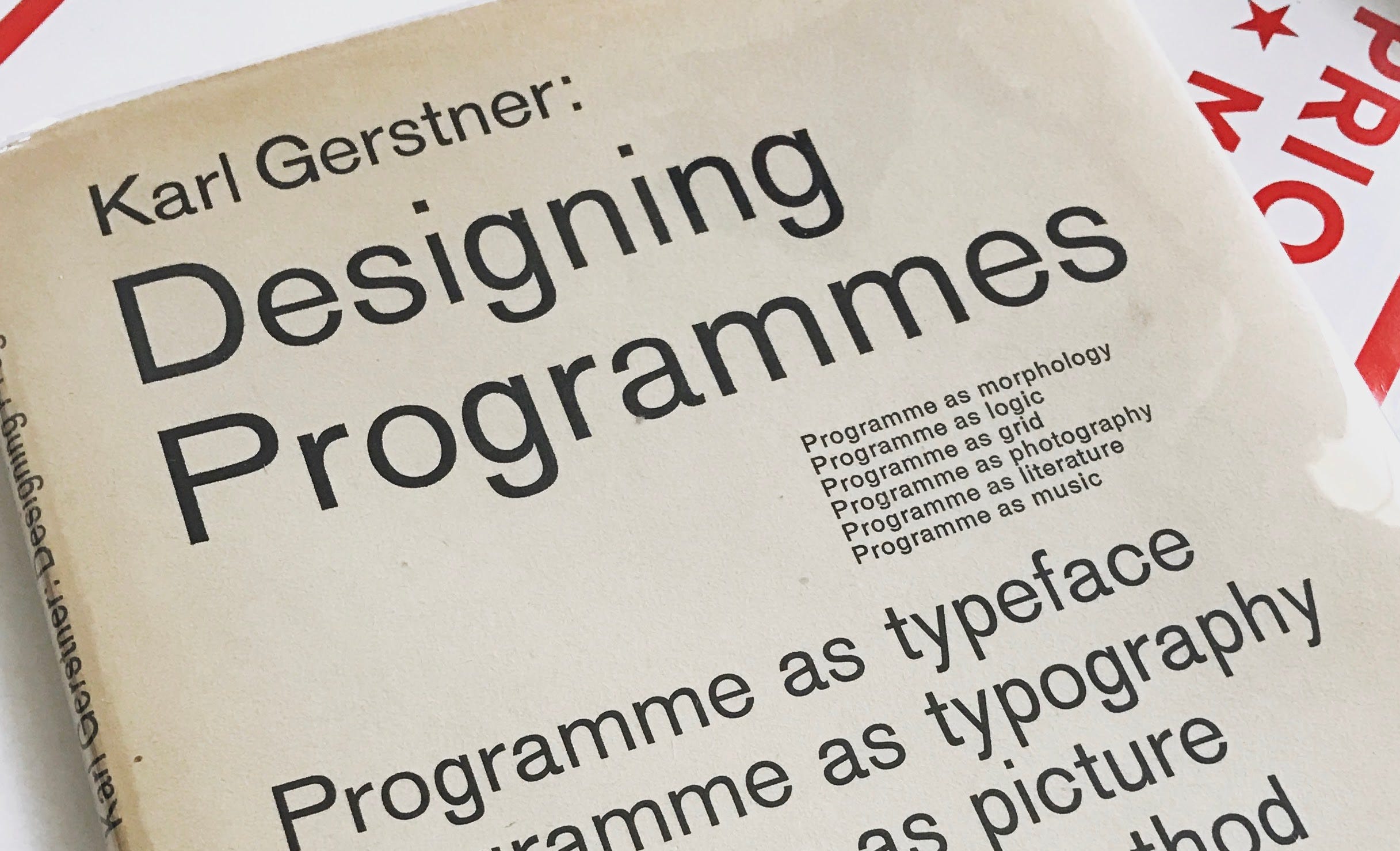 希少 Karl Gerstner: Designing Programmes Super Rare Design Book: Designing Programmes by Karl