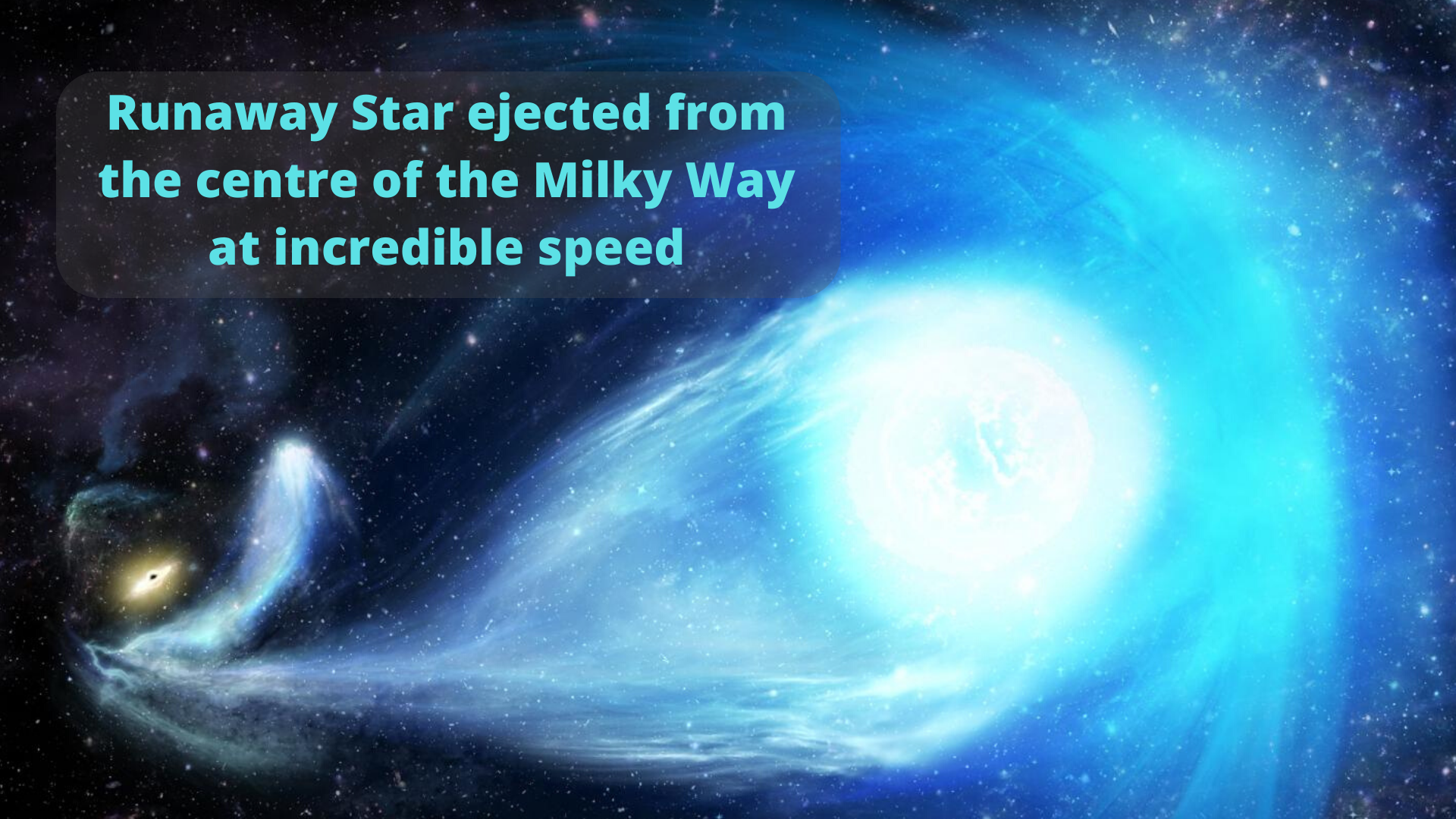 Runaway Star ejected from the centre of the Milky Way at