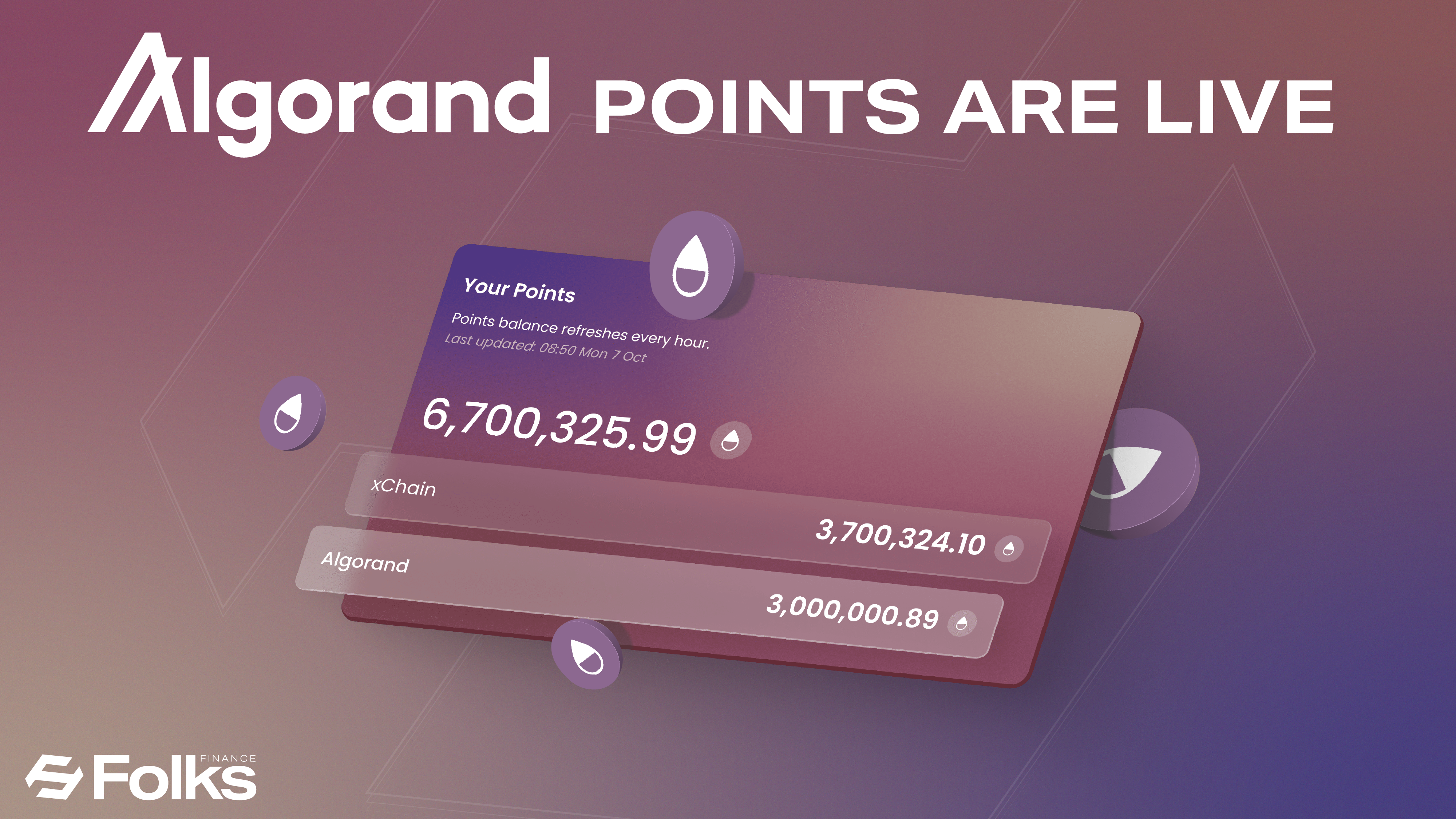 Folks Points launch on Algorand. Folks Finance has an ongoing points… | by  Folks Finance | Medium