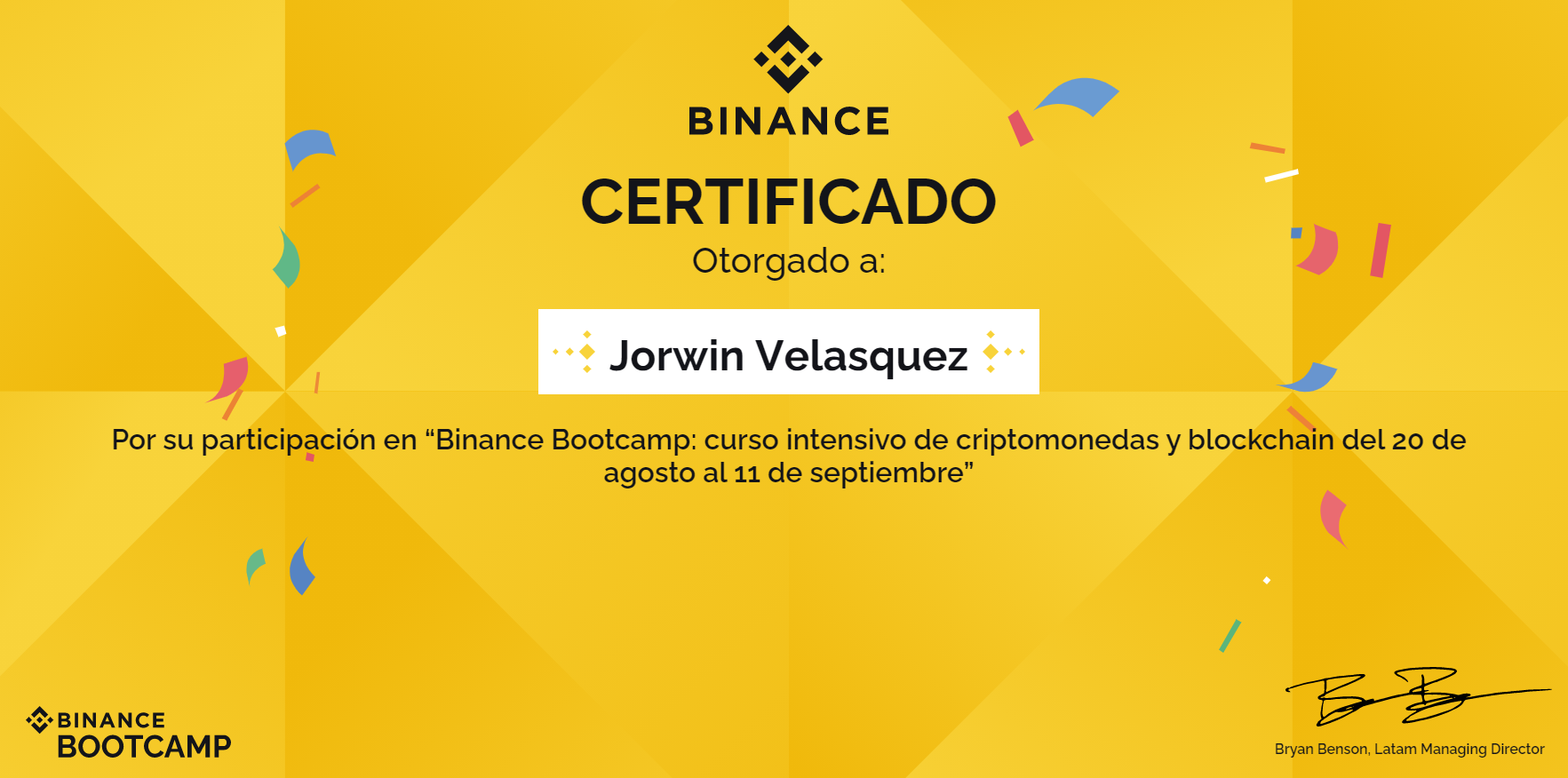 Binance Certificates & 3videnZ. Last year, more than 10,000 Binancians… |  by HIT 9 | 3videnZ | Medium