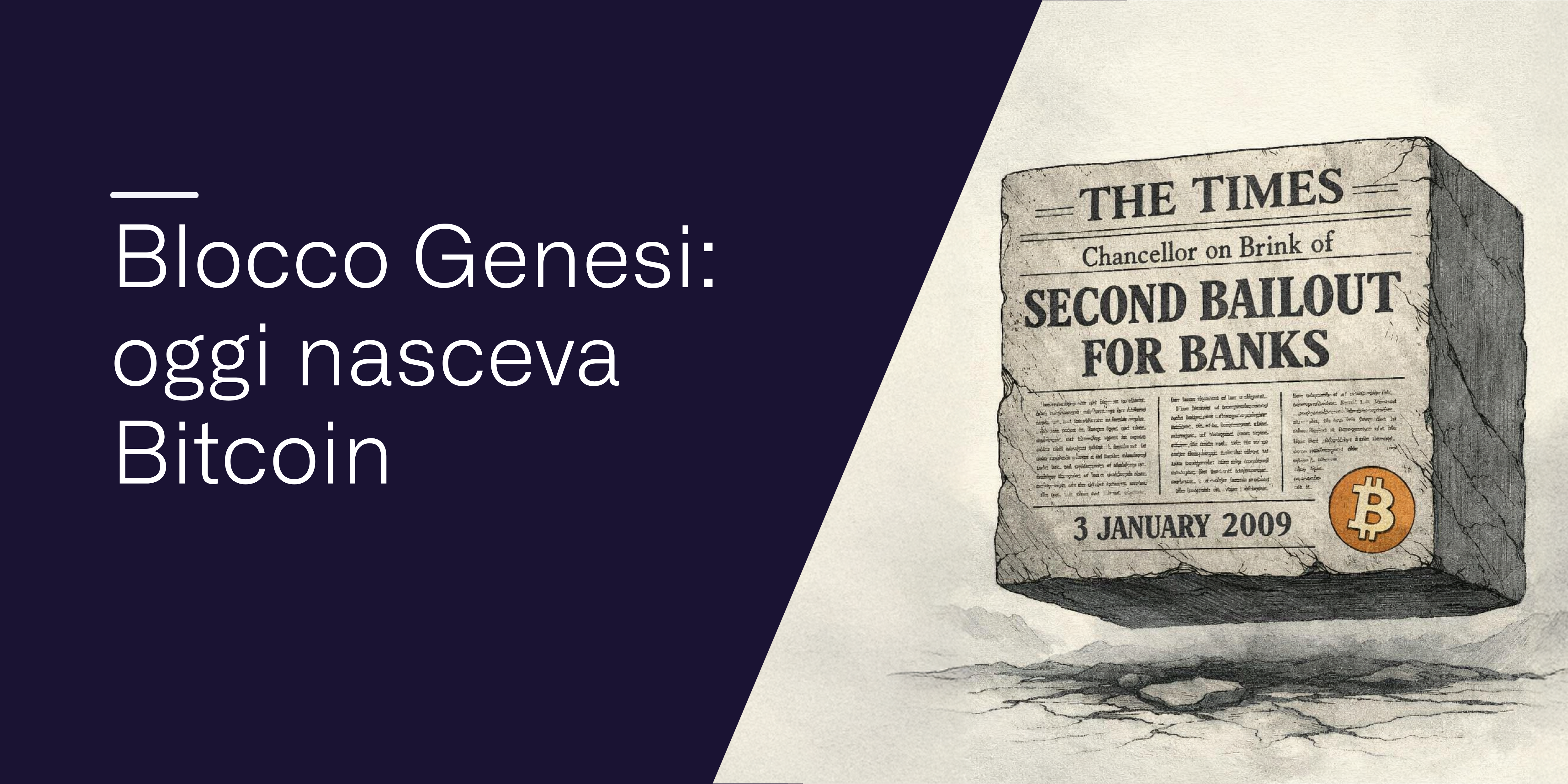 Blocco Genesi: oggi nasceva Bitcoin | by Conio Team | Jan, 2026 | Conio Blog