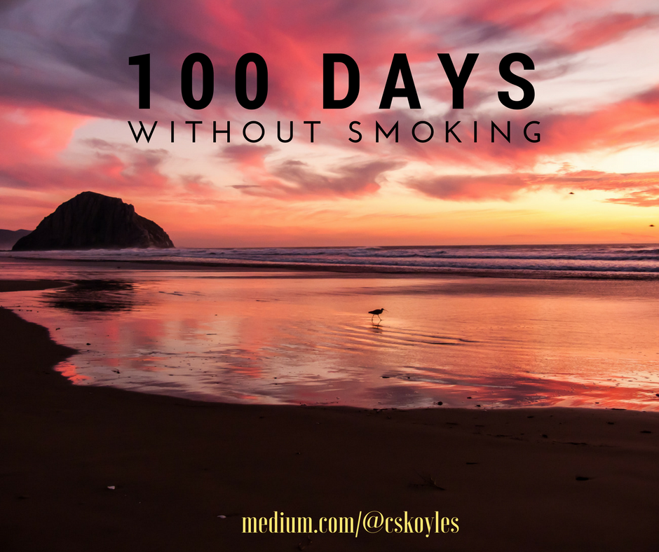 100 Days Without a Cigarette: What I've Learned About Quitting Smoking So  Far | by Chris Skoyles