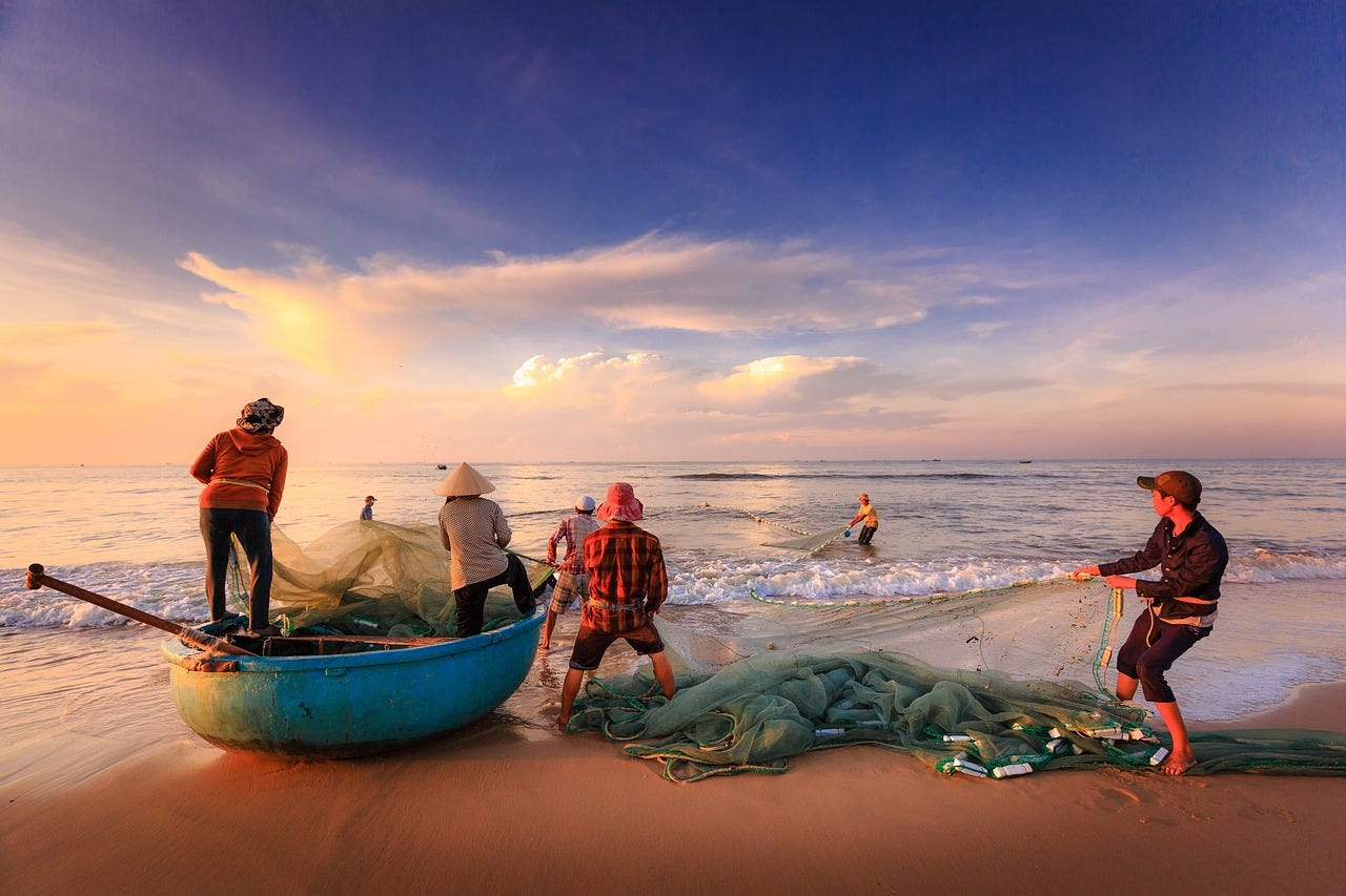 Over-filled Fishing Nets will tear | Koinonia