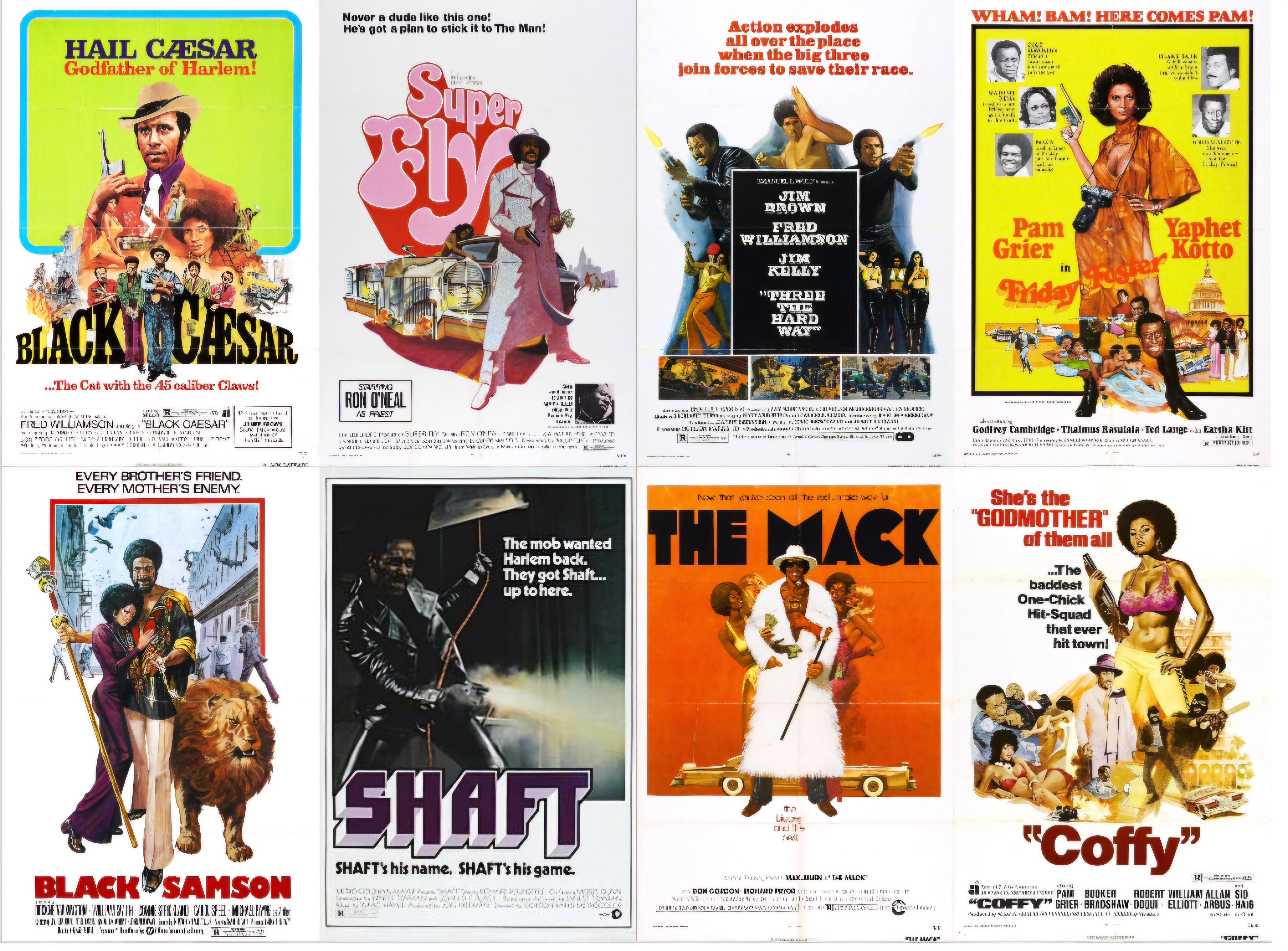 Blaxploitation 70s Vintage Poster Exploitation Blaxploitation