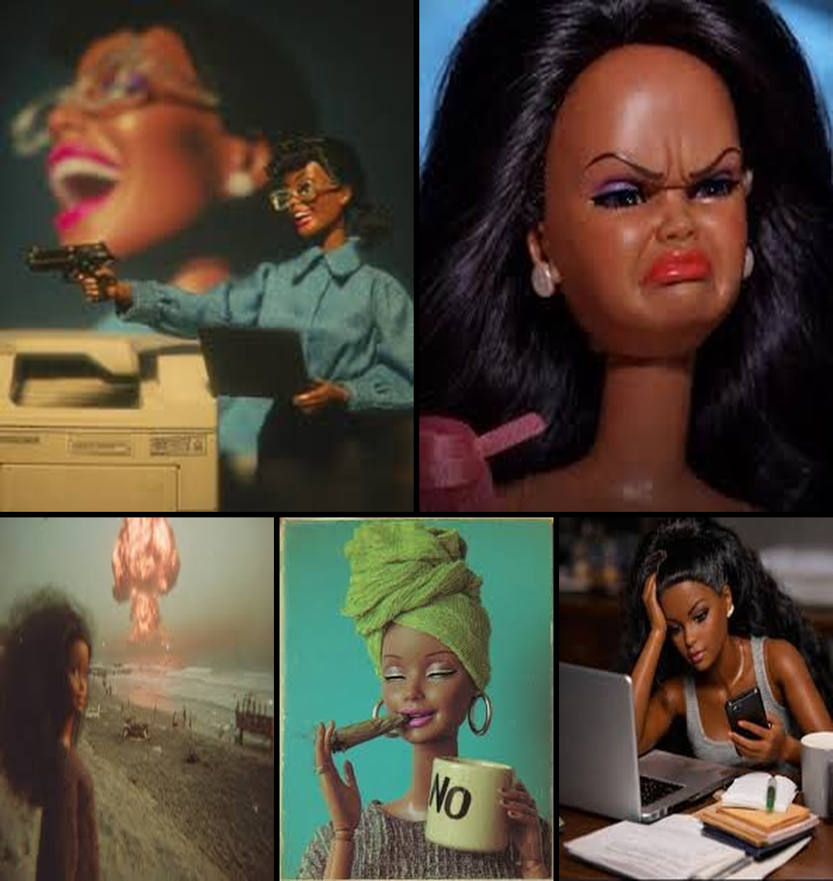 barbie cigarettes Unhinged Black Barbie: A Digital Resistance in the Uncanny Valley | by  DeJuan Stroman Price