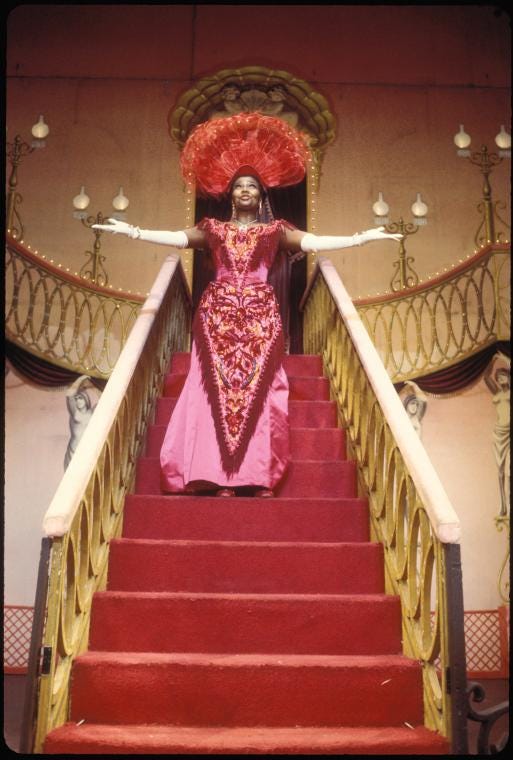 hello dolly red dress COSTUME RENTAL