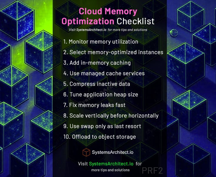 ✓ Cloud Memory Optimization Checklist (CC #2) | by Chris St. John