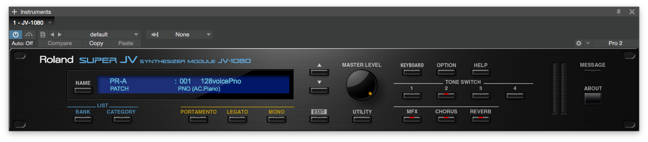 Roland Cloud JV-1080. A few days before Christmas, Roland