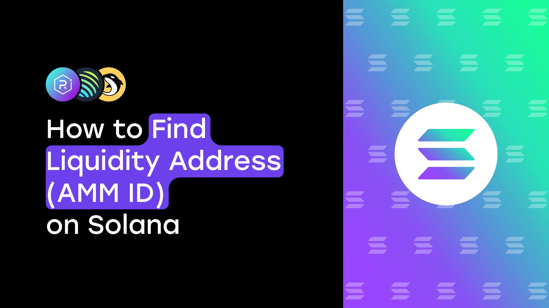 How to Find Liquidity Address (AMM ID) on Solana: A Step-by-Step Guide | by  Coin Factory | Medium