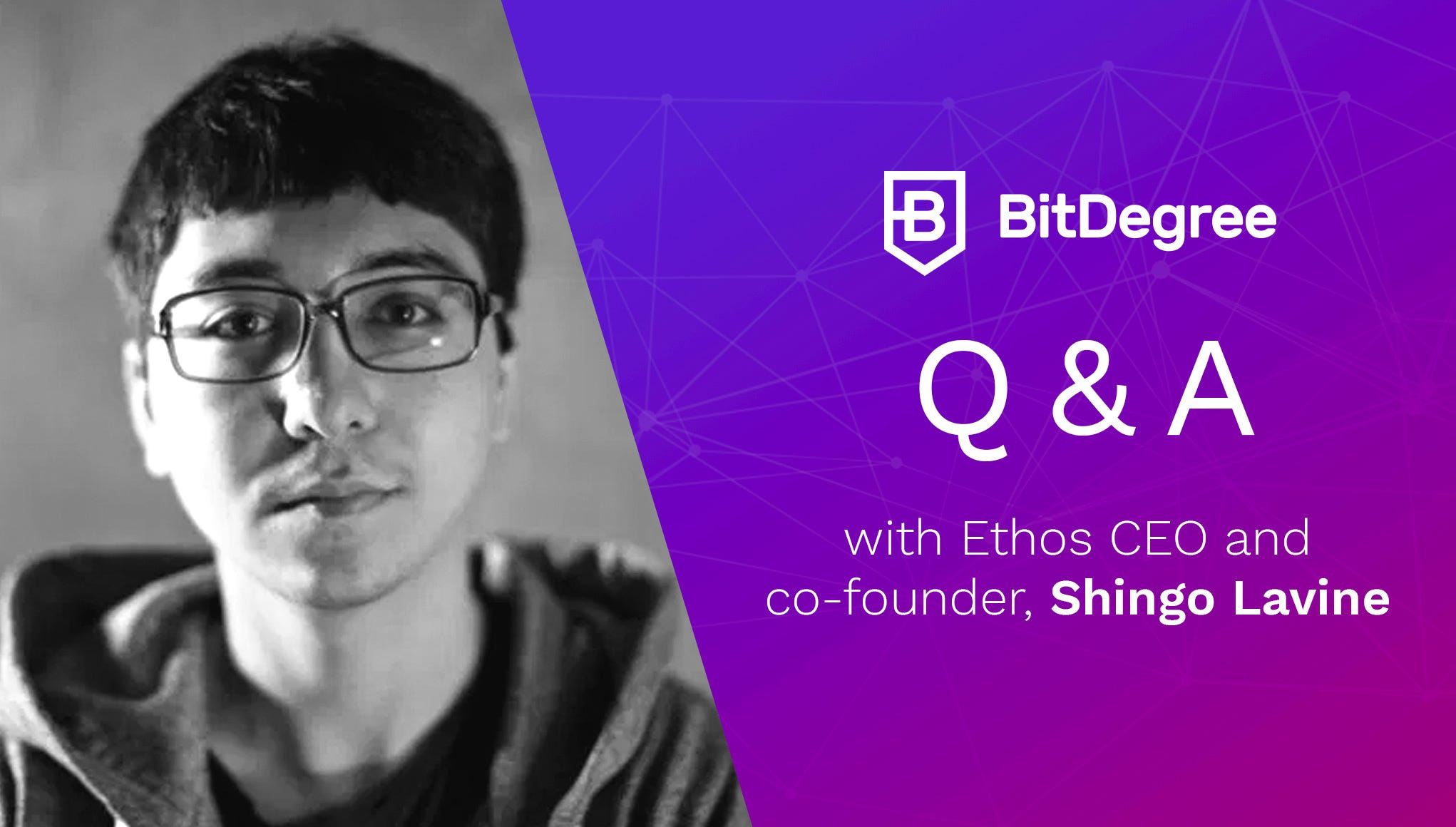 Q&A with Ethos CEO and co-founder, Shingo Lavine | by BitDegree | BitDegree