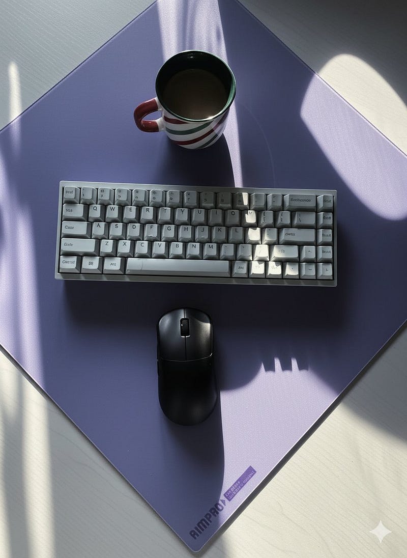 新品未使用 AIMPAD glass1.5 コントロールタイプ薄型ガラスマウスパッド【AIMPAD glass1.5 マウス・トラックボール