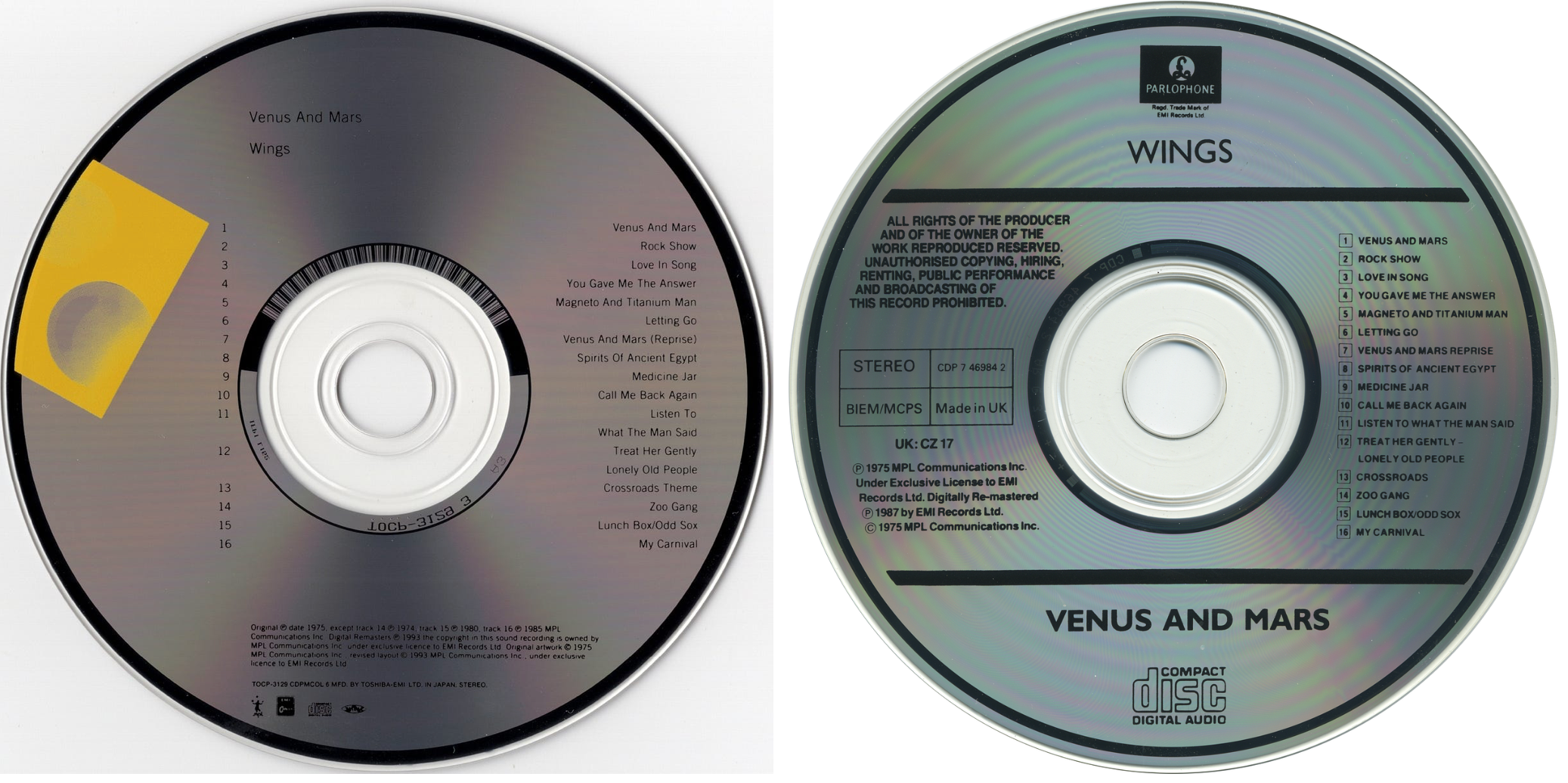 ★DTS-CD◇PAUL McCARTNEY / VENUS AND MARS★ Wings – Venus And Mars – 2 x CD (Deluxe Edition, Numbered) +