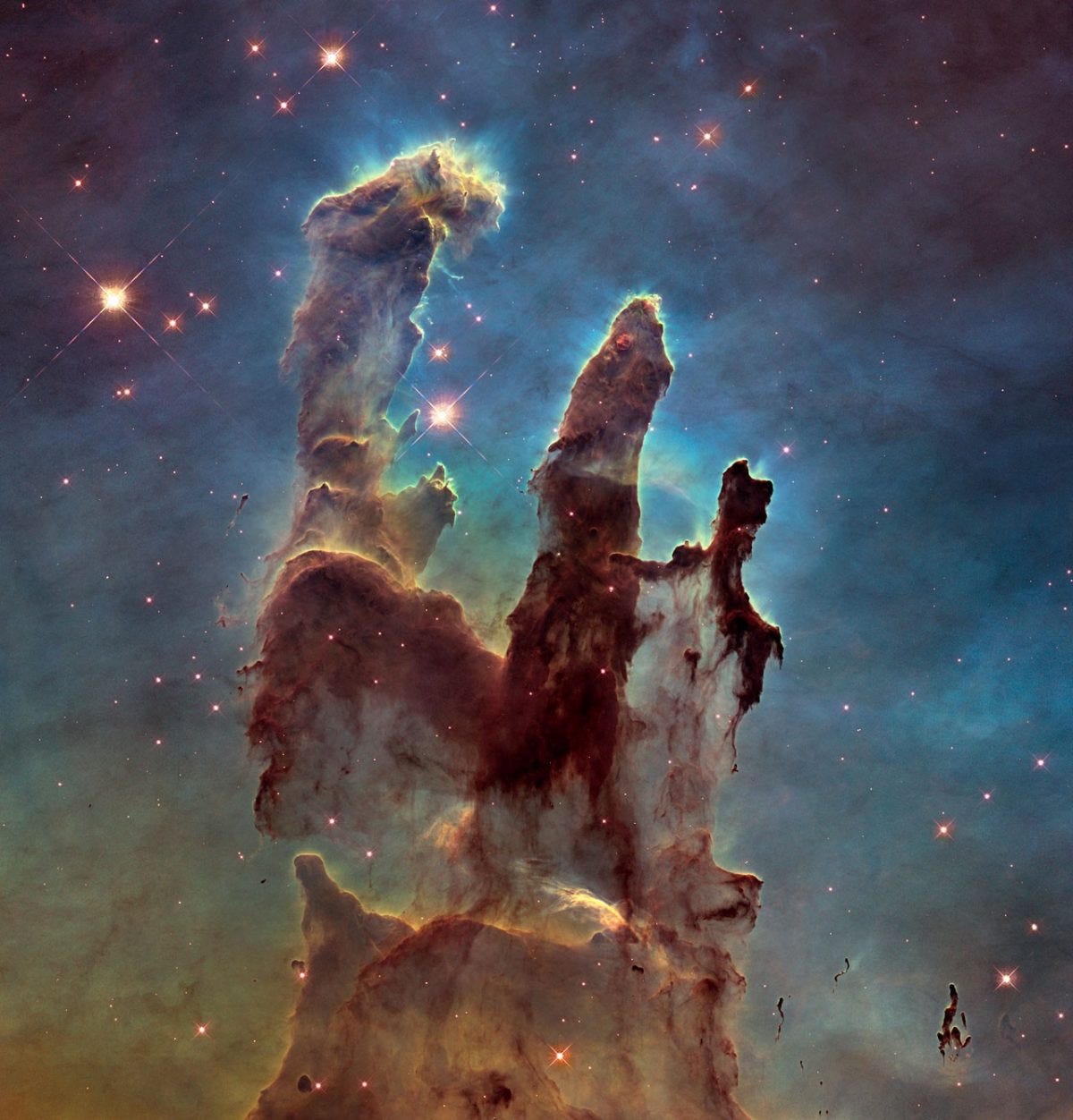 3D animation of space flight through space towards blue nebula; suitable  for scientific presentations and sci-fi projects, image size:1200x1252