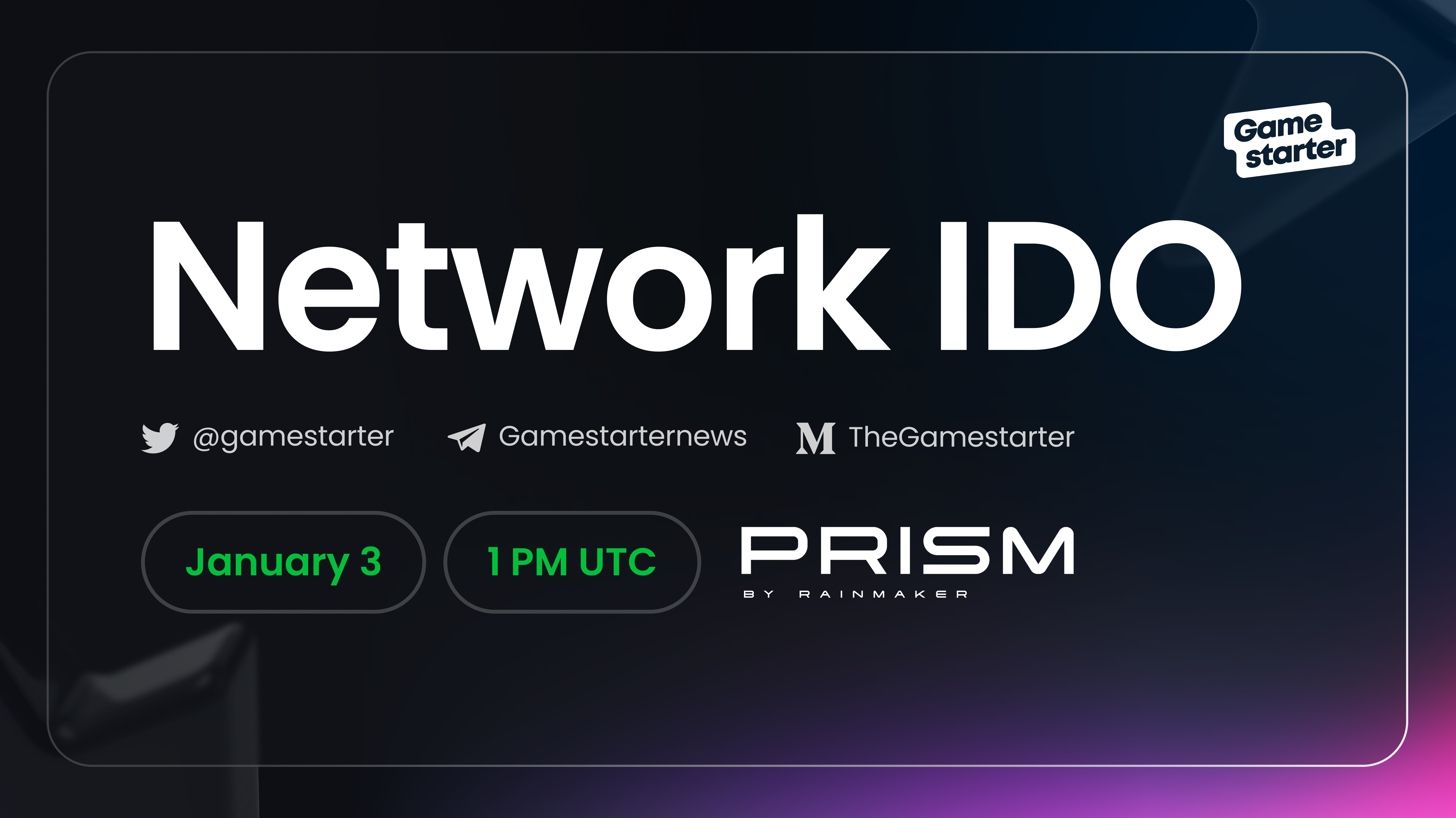PRISM IDO on Gamestarter! How to Participate? | by Gamestarter | Medium