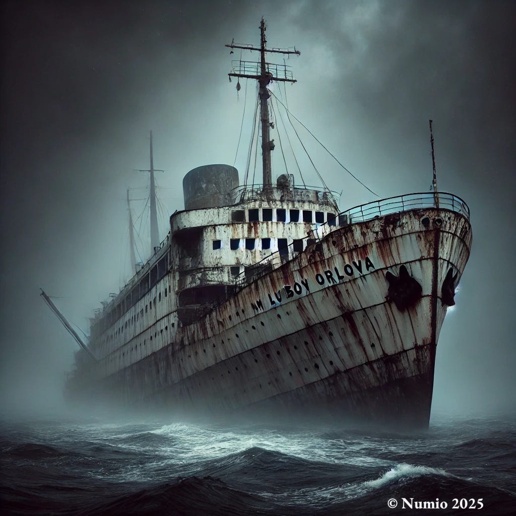 The Ghost Ship That Sailed Itself for Years: The Mystery of the MV Lyubov  Orlova | Medium, image size:1024x1024