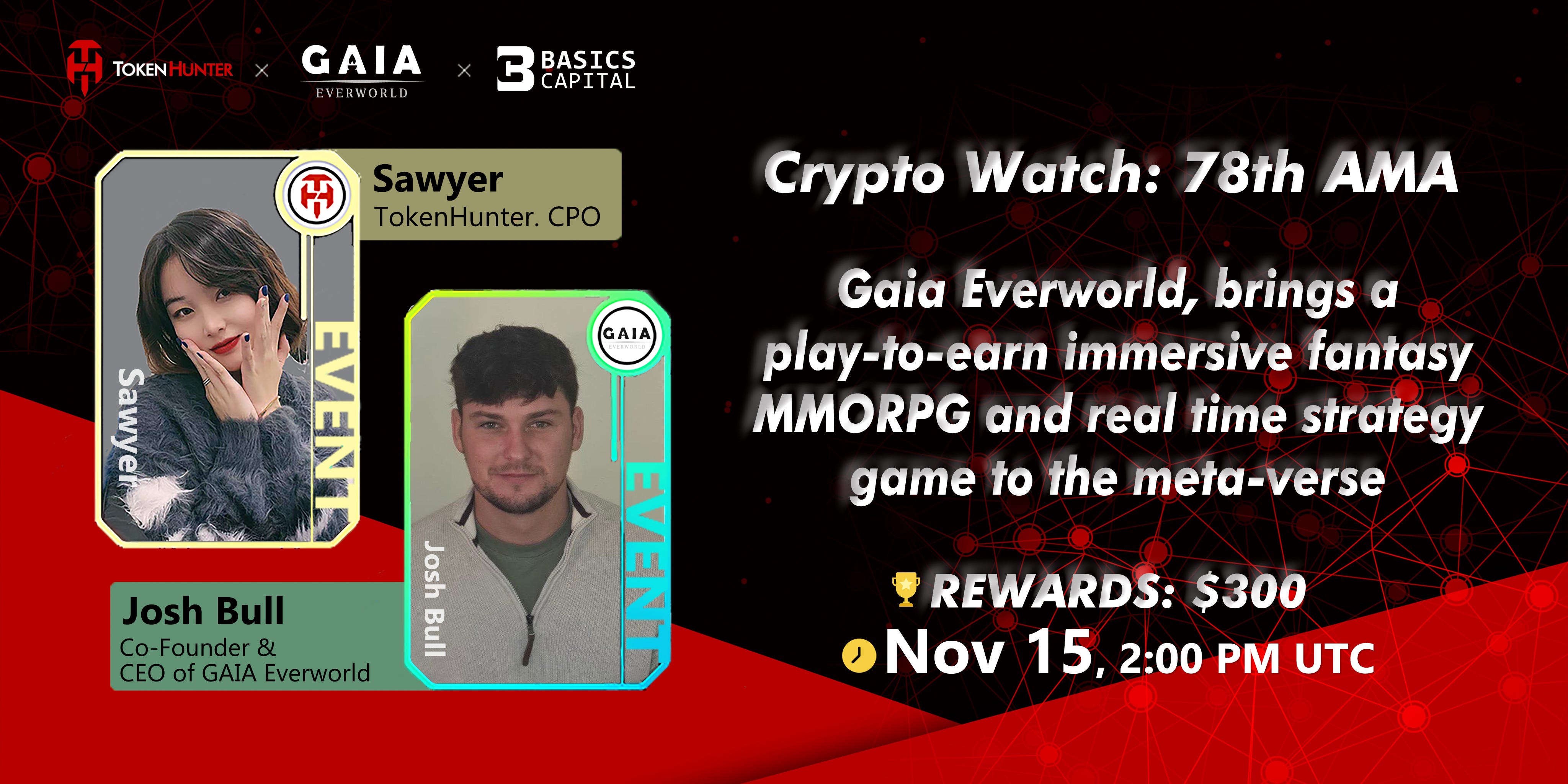 AMA Recap Vol.78 — — Gaia Everworld: Brings a play-to-earn immersive  fantasy MMORPG and real time strategy game to the meta-verse. | by  TokenHunter | Medium