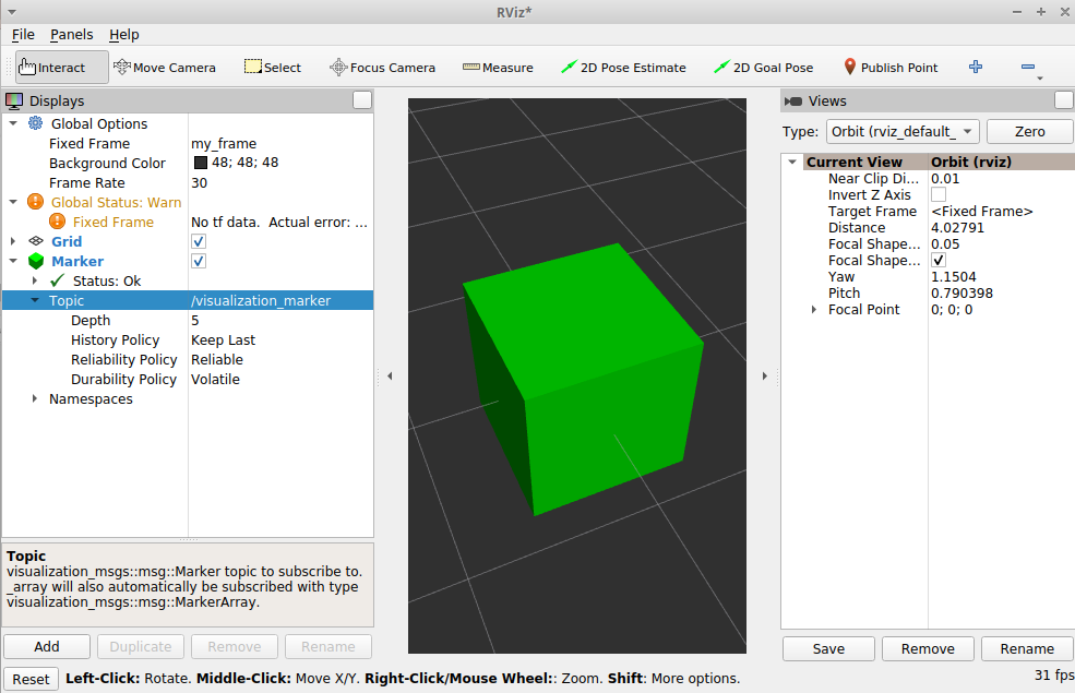 ROS 2: Working with RViz 2 — Displaying Basic Shapes | by Mohamad