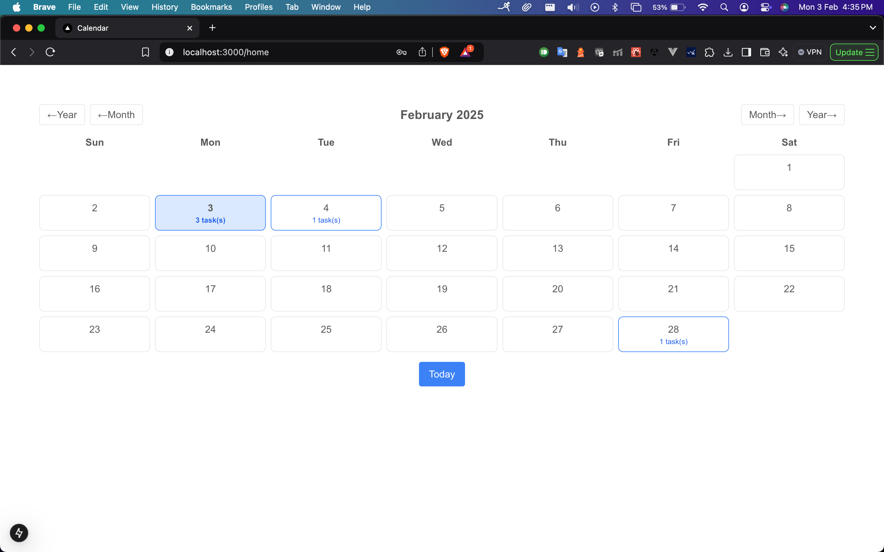 Building a Full-Stack Task Management and Calendar App with Next