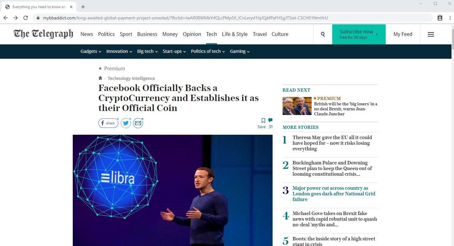 The best landing page ever… or the anatomy of a perfect scam | by Nicolas  BYKOFF | french dispatch | Medium
