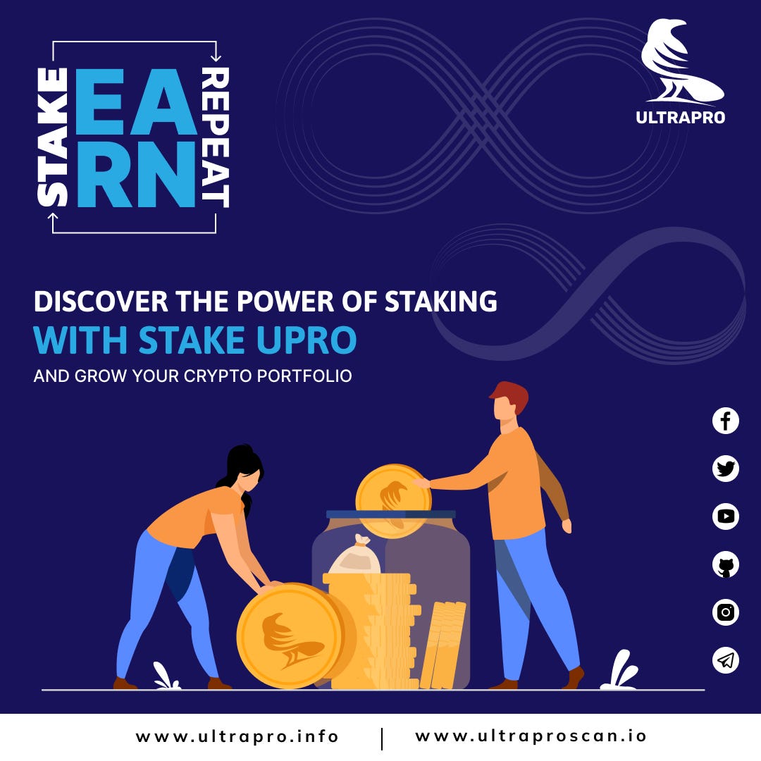 Harnessing the Power of Staking: A Guide to Ultrapro Wallet Staking with  UPRO! | by Ultrapro Blockchain | Medium