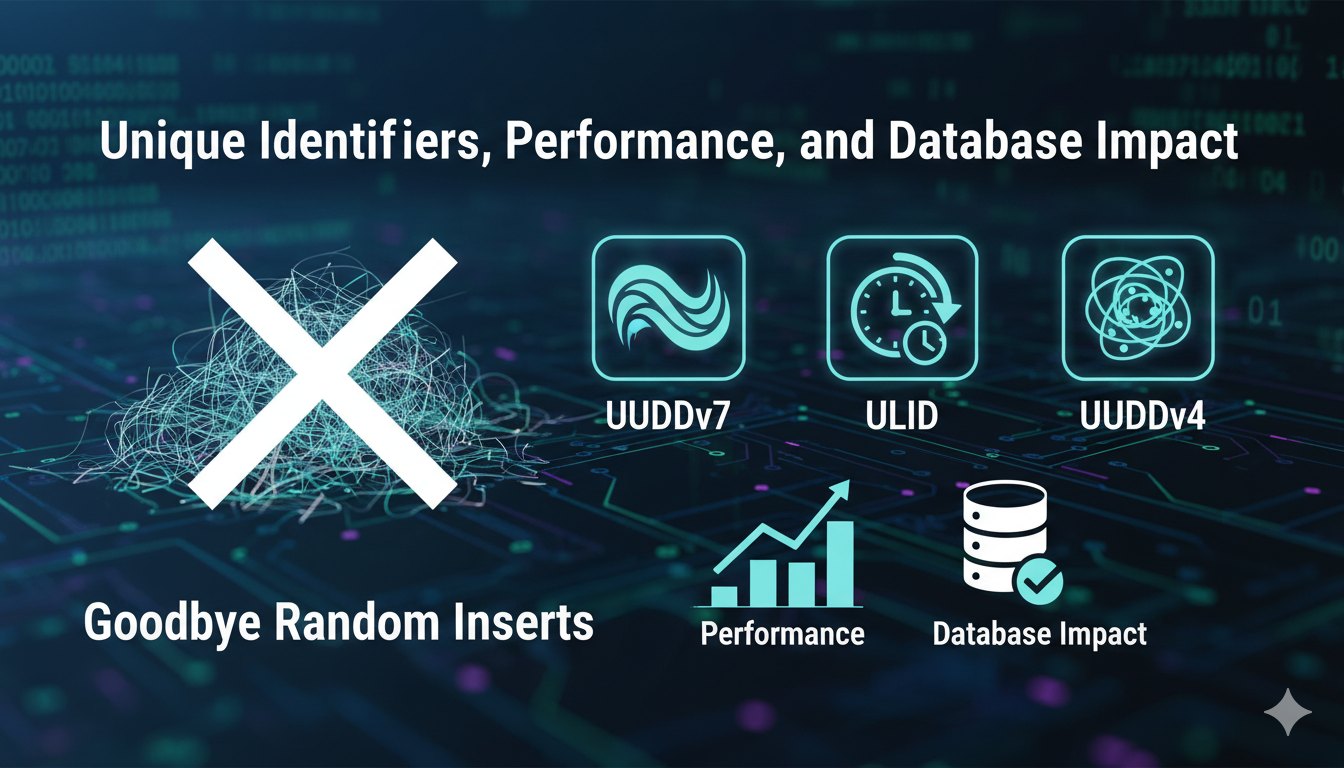 Goodbye Random Inserts UUIDv7 vs ULID vs UUIDv4 - Unique Identifiers,  Performance, and Database Impact | by Ahmed K Emara | Medium