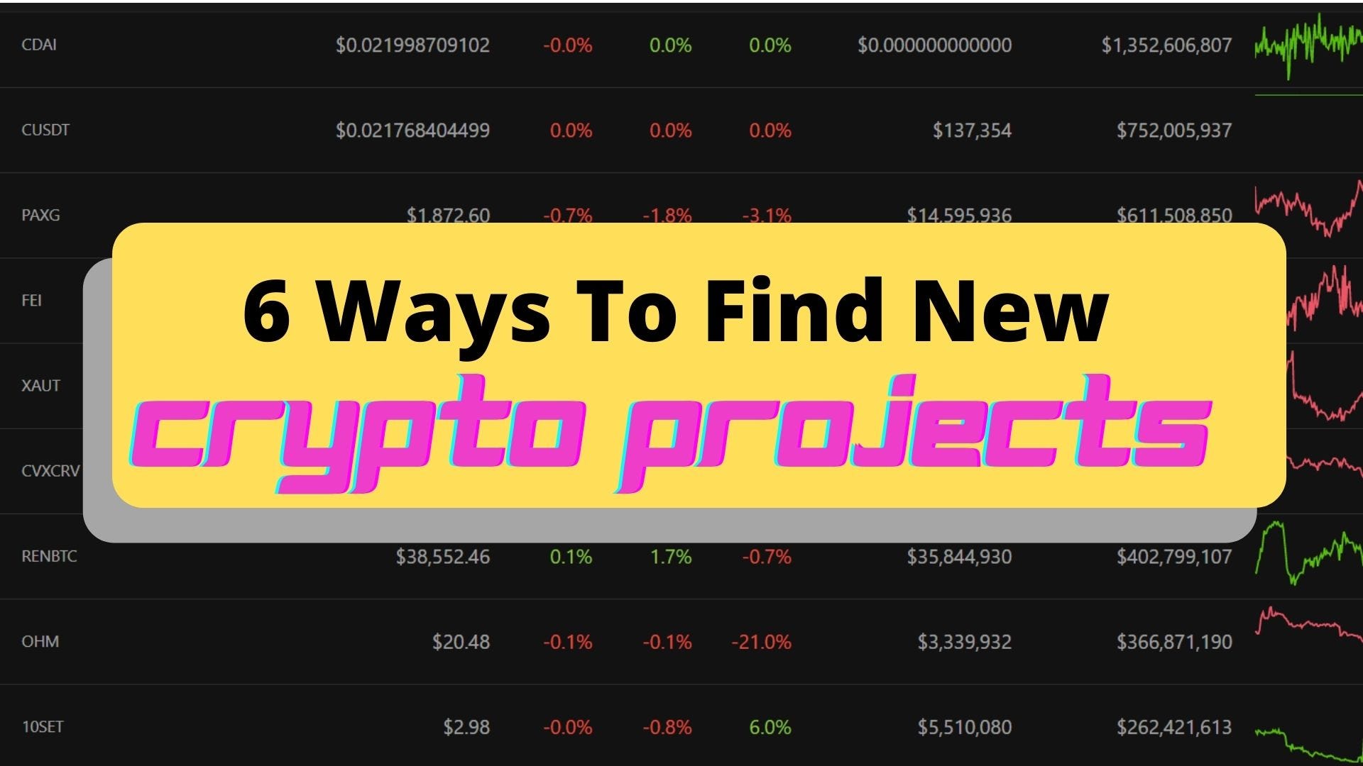 6 Ways How To Find New Crypto Projects | Medium