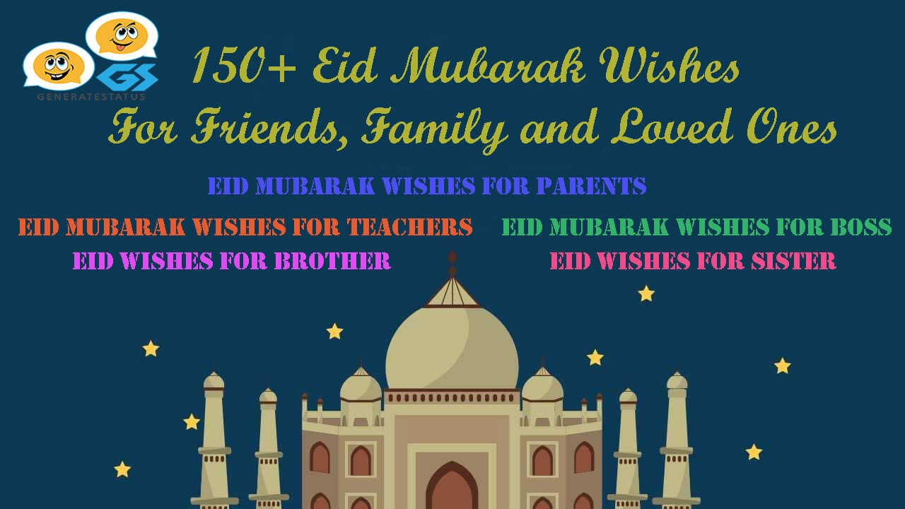View beautiful collection of 150+ Eid Mubarak Wishes, Eid Mubarak  Greetings, Eid Mubarak Messages… | by Generatestatus | Medium, image size:1280x720