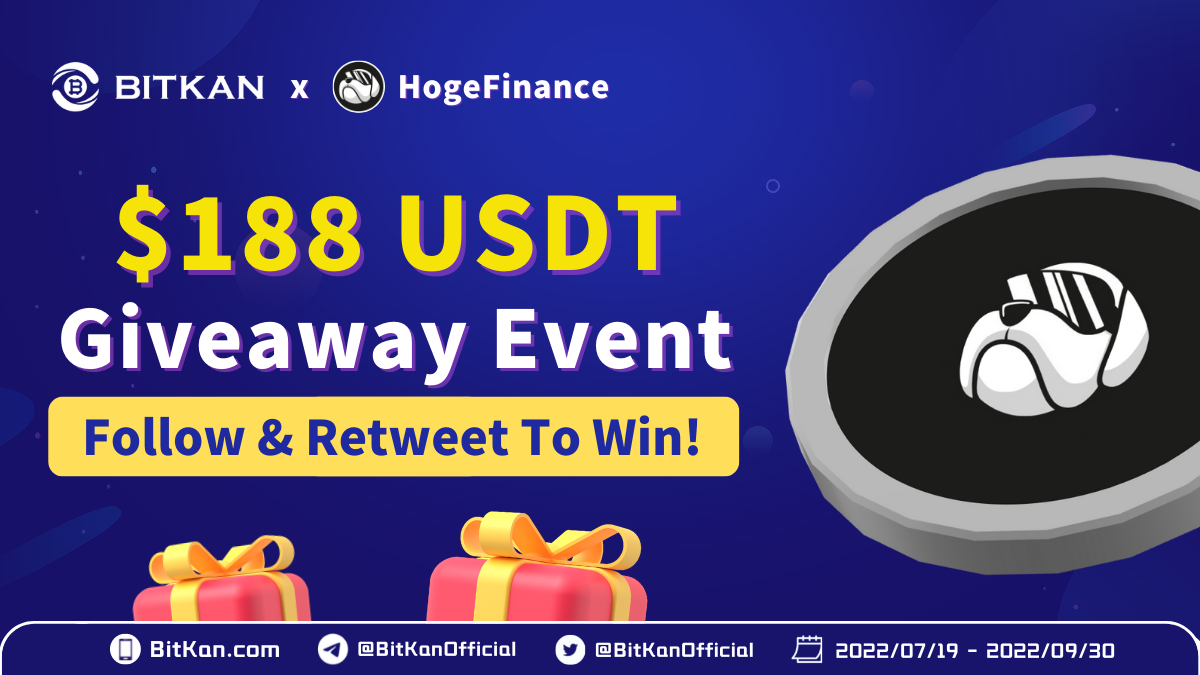 $188 USDT Airdrop Giveaway By BitKan Cryptocurrency Exchange & Hoge Finance  | by BitKan | BitKan Hub | Medium