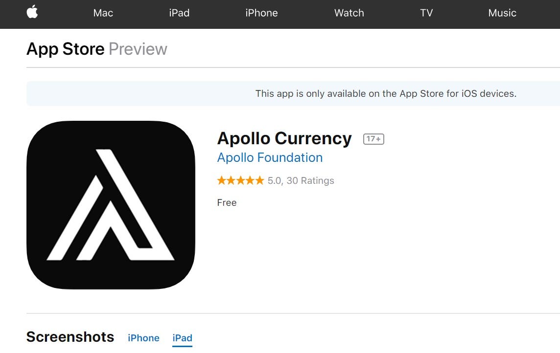 Apollo Now Available On Apple iOS | by Apollo Fintech | Medium