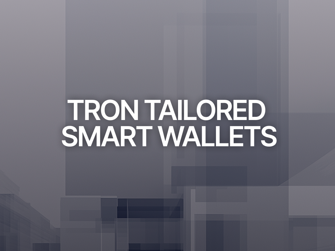 TRON Tailored Smart Wallets. TRON Smart Contract Wallets | by TRON DAO |  Medium