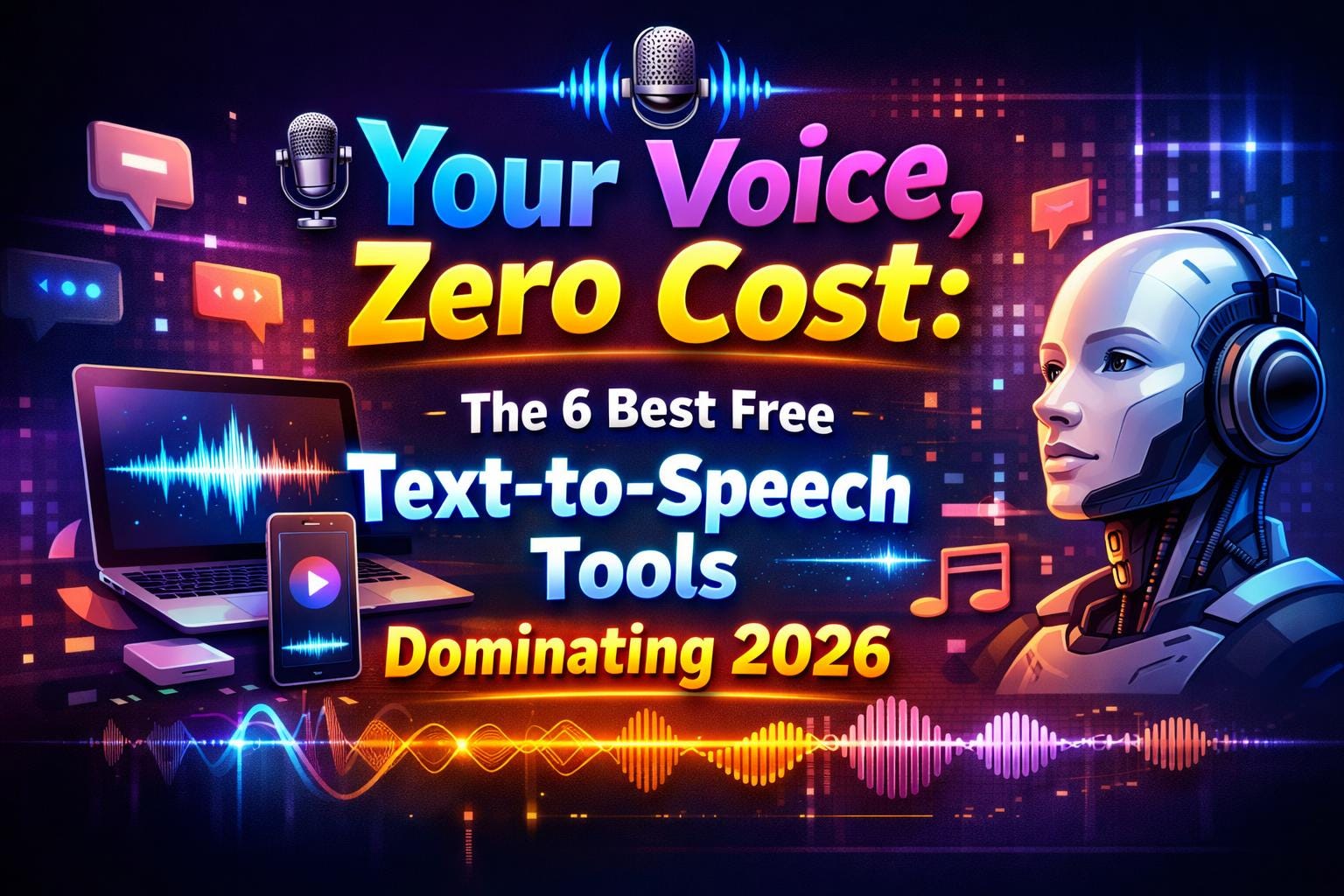 Your Voice, Zero Cost: The 6 Best Free Text-to-Speech Tools