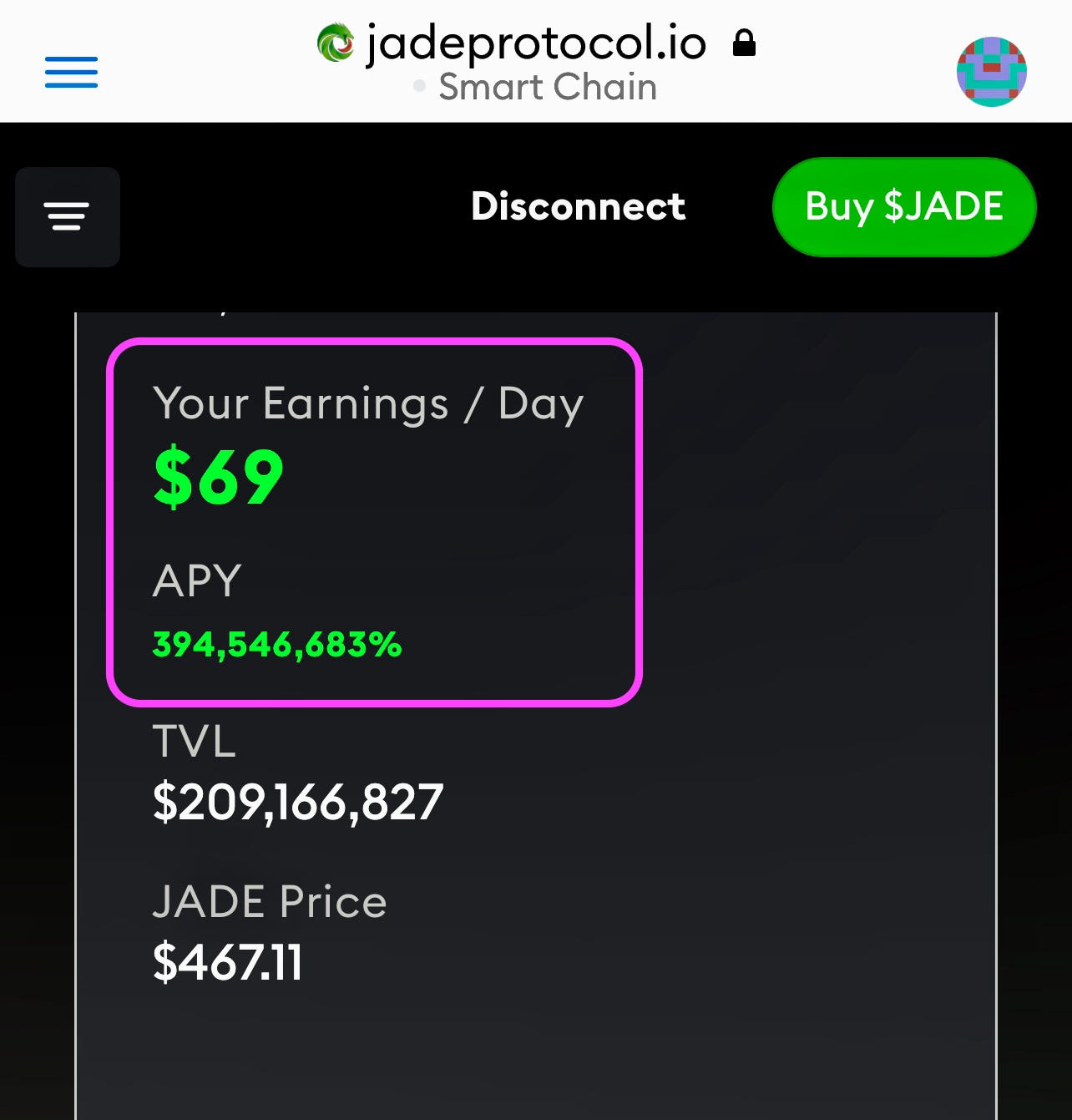 Jade Protocol and the 394 Mil % APY | by Ryan | Medium