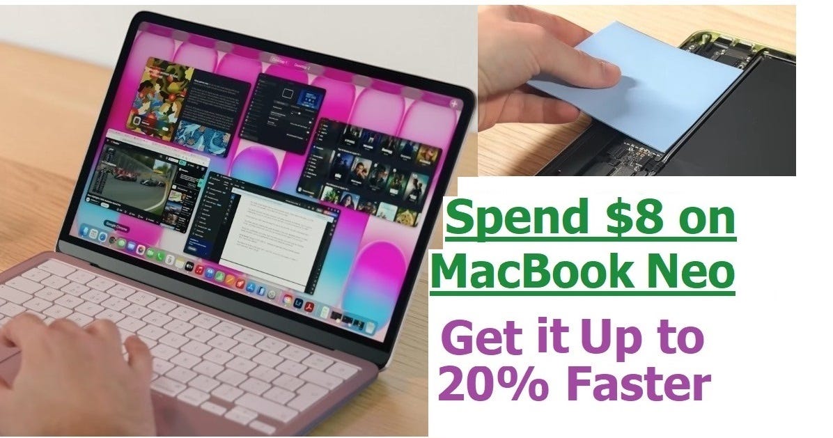 I Spent $8 on My MacBook Neo —Got it 20% Faster | by Zeeshan